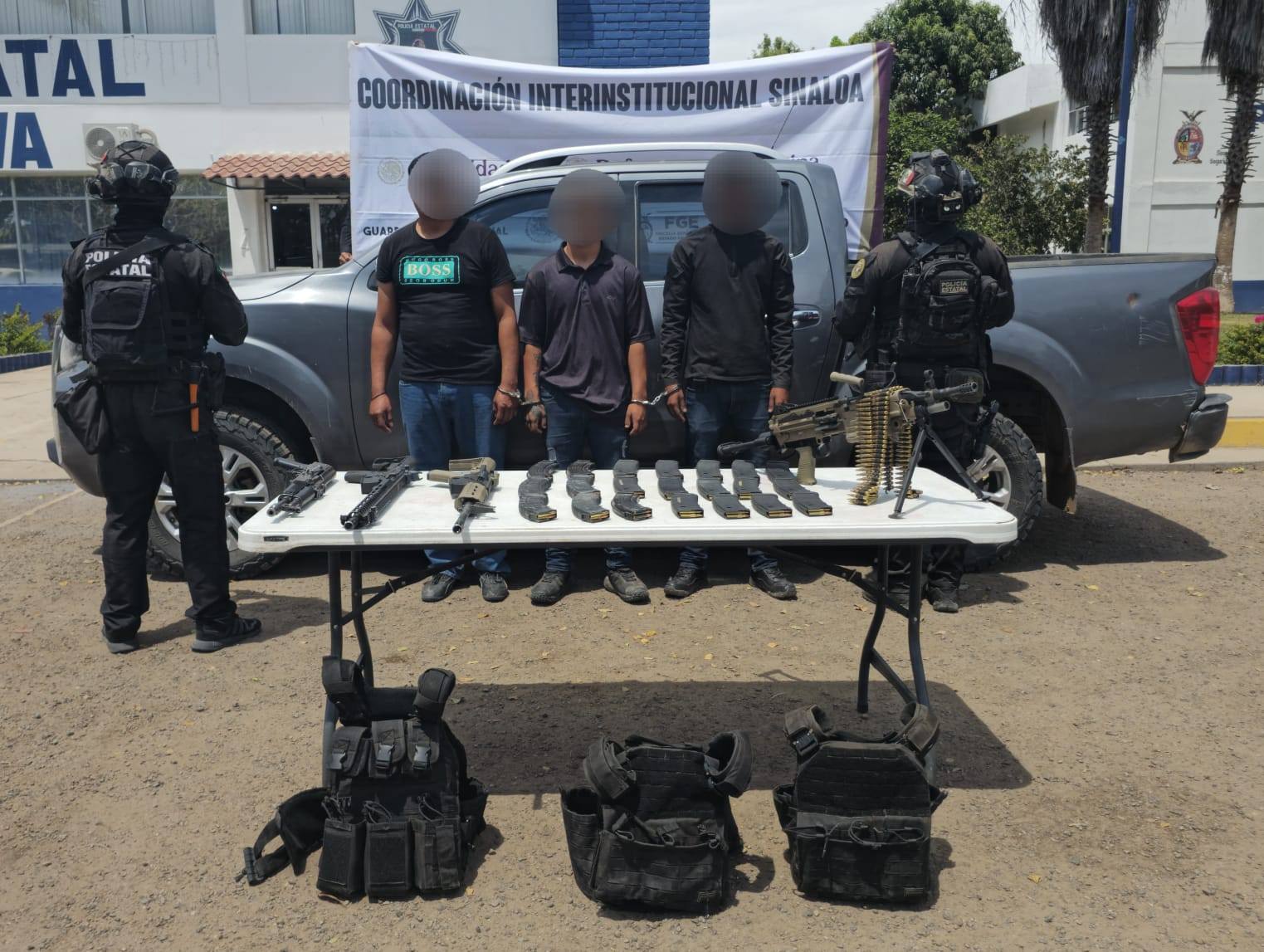 En Altamira y La Mora, al sur de Culiacán Siete civiles armados detenidos en operativos del Ejército y Policía Estatal