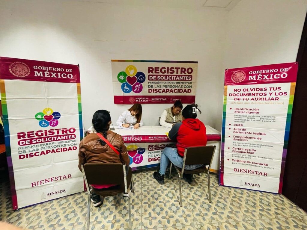 Abrirán registro a Pensión para Personas con Discapacidad en Sinaloa del 23 al 29 de marzo