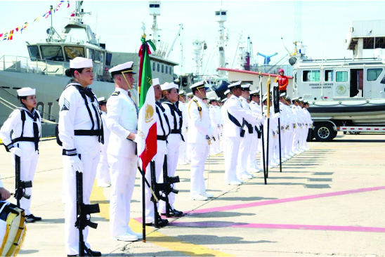 Vicealmirante Martín Felipe de Jesús Santillán asume el mando de la Cuarta Región Naval en Mazatlán