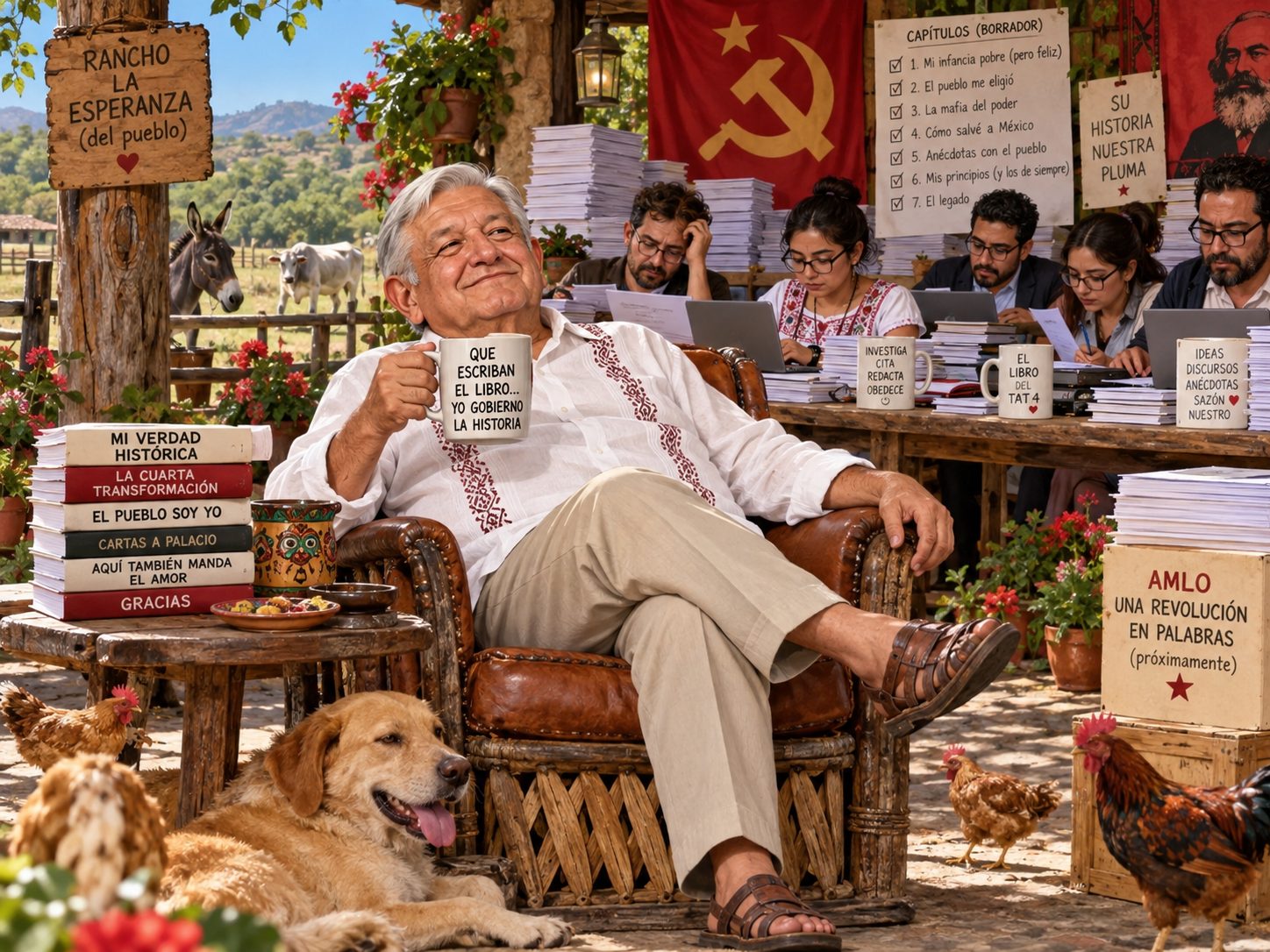 Quien le escribe los libros realmente a Lopez Obrador?