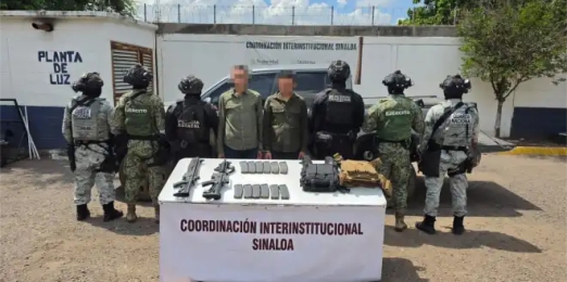 En Imala, el Grupo Interinstitucional detuvo a civiles con fusiles y camioneta con blindaje de fábrica